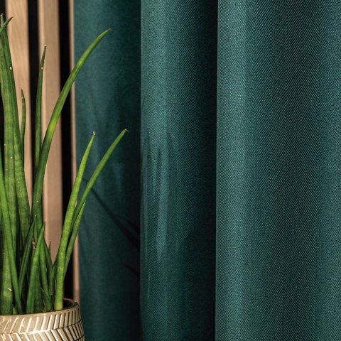 JODEŁKA Zasłona gotowa na przelotkach, szerokość 140cm x wysokość 250cm, kolor 012 butelkowa zieleń 724330/ZGP/012/140250/1 JODEŁKA Zasłona gotowa na przelotkach, szerokość 140cm x wysokość 250cm, kolor 012 butelkowa zieleń 724330/ZGP/012/140250/1