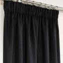 JODEŁKA Zasłona gotowa na taśmie, szerokość 140cm x wysokość 250cm, kolor 111 czarny 724330/ZGT/111/140250/1 JODEŁKA Zasłona gotowa na taśmie, szerokość 140cm x wysokość 250cm, kolor 111 czarny 724330/ZGT/111/140250/1