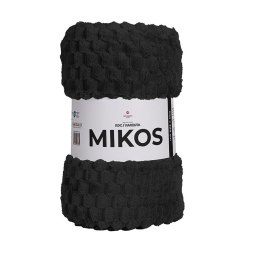 MIKOS koc dekoracyjny, rozmiar 160x200cm, kolor 006 czarny MIKOS0/KOD/006/160200/1