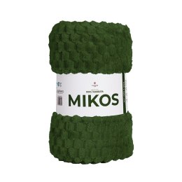 MIKOS koc dekoracyjny, rozmiar 160x200cm, kolor 010 ciemny zielony MIKOS0/KOD/010/160200/1