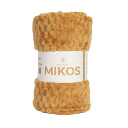MIKOS koc dekoracyjny, rozmiar 160x200cm, kolor 011 żółty musztardowy MIKOS0/KOD/011/160200/1