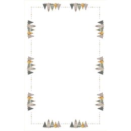 Obrus świąteczny 140x220 Pastelowe choinki wielokolorowy PBN271/KSP/C09/140220/1