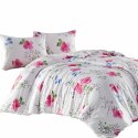 Pościel flanelowa 140x200 31504/2 biała różowa kwiaty liście z jedną poszewką Flanelove Pościel flanelowa 140x200 31504/2 biała różowa kwiaty liście z jedną poszewką Flanelove