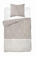 Pościel flanelowa 140x200 beżowa geometria z jedną poszewką 4947 B Flanela 2024 Pościel flanelowa 140x200 beżowa geometria z jedną poszewką 4947 B Flanela 2024
