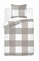 Pościel flanelowa 140x200 beżowa kratka z jedną poszewką 4944 B Flanela 2024 Pościel flanelowa 140x200 beżowa kratka z jedną poszewką 4944 B Flanela 2024
