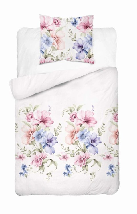 Pościel flanelowa 140x200 biała kolorowa kwiaty z jedną poszewką 4949 A Flanela 2024 Pościel flanelowa 140x200 biała kolorowa kwiaty z jedną poszewką 4949 A Flanela 2024