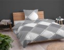 Pościel flanelowa 140x200 szara kratka z jedną poszewką 4955 A Flanela 2024 Pościel flanelowa 140x200 szara kratka z jedną poszewką 4955 A Flanela 2024