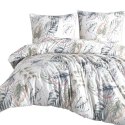 Pościel flanelowa 160x200 31505/1 biała wielokolorowa liście Flanelove Pościel flanelowa 160x200 31505/1 biała wielokolorowa liście Flanelove