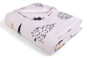 Pościel flanelowa 160x200 F-87 biała czarna pomarańczowa choinki bombki Matex Pościel flanelowa 160x200 F-87 biała czarna pomarańczowa choinki bombki Matex