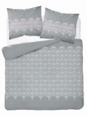 Pościel flanelowa 160x200 szara rozeta 4951 B Flanela 2024 Pościel flanelowa 160x200 szara rozeta 4951 B Flanela 2024