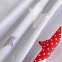 Pościel flanelowa 220x200 31508/1 szara czerwona biała gwiazdki drzewa Flanelove Pościel flanelowa 220x200 31508/1 szara czerwona biała gwiazdki drzewa Flanelove