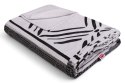 Pościel flanelowa 220x200 F-91 szara grafitowa ornamenty paski Matex Pościel flanelowa 220x200 F-91 szara grafitowa ornamenty paski Matex