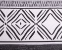 Pościel flanelowa 220x200 F-91 szara grafitowa ornamenty paski Matex Pościel flanelowa 220x200 F-91 szara grafitowa ornamenty paski Matex