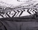 Pościel flanelowa 220x200 F-91 szara grafitowa ornamenty paski Matex Pościel flanelowa 220x200 F-91 szara grafitowa ornamenty paski Matex