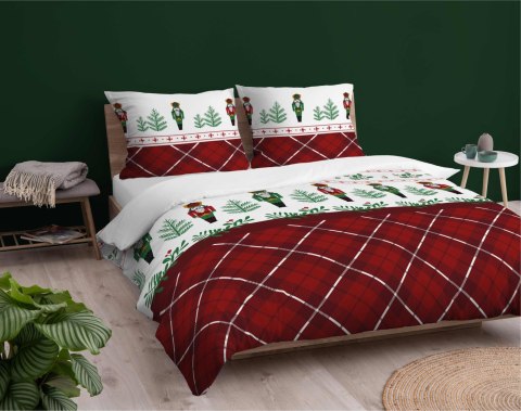 Pościel flanelowa 220x200 Świąteczna czerwona Dziadek do orzechów 4938 A Flanela 2024 Pościel flanelowa 220x200 Świąteczna czerwona Dziadek do orzechów 4938 A Flanela 2024