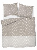 Pościel flanelowa 220x200 beżowa geometria 4947 B Flanela 2024 Pościel flanelowa 220x200 beżowa geometria 4947 B Flanela 2024