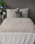 Pościel flanelowa 220x200 beżowa geometria 4947 B Flanela 2024 Pościel flanelowa 220x200 beżowa geometria 4947 B Flanela 2024