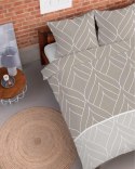 Pościel flanelowa 220x200 beżowa geometria 4947 B Flanela 2024 Pościel flanelowa 220x200 beżowa geometria 4947 B Flanela 2024