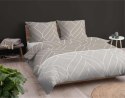 Pościel flanelowa 220x200 beżowa geometria 4947 B Flanela 2024 Pościel flanelowa 220x200 beżowa geometria 4947 B Flanela 2024