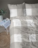 Pościel flanelowa 220x200 beżowa kratka 4944 B Flanela 2024 Pościel flanelowa 220x200 beżowa kratka 4944 B Flanela 2024