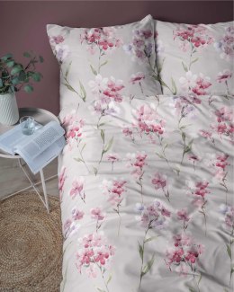 Pościel flanelowa 220x200 beżowa kwiaty 4953 A Flanela 2024