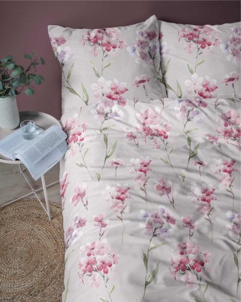 Pościel flanelowa 220x200 beżowa kwiaty 4953 A Flanela 2024 Pościel flanelowa 220x200 beżowa kwiaty 4953 A Flanela 2024