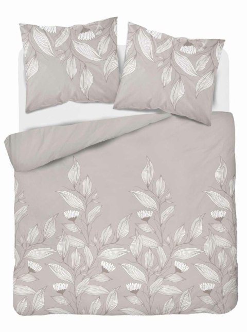 Pościel flanelowa 220x200 beżowa liście 4943 A Flanela 2024 Pościel flanelowa 220x200 beżowa liście 4943 A Flanela 2024