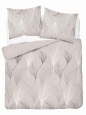 Pościel flanelowa 220x200 beżowa liście 4952 A Flanela 2024 Pościel flanelowa 220x200 beżowa liście 4952 A Flanela 2024