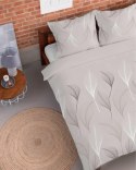 Pościel flanelowa 220x200 beżowa liście 4952 A Flanela 2024 Pościel flanelowa 220x200 beżowa liście 4952 A Flanela 2024