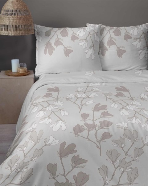 Pościel flanelowa 220x200 beżowa liście 4954 A Flanela 2024 Pościel flanelowa 220x200 beżowa liście 4954 A Flanela 2024