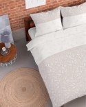 Pościel flanelowa 220x200 beżowa listki 4942 A Flanela 2024 Pościel flanelowa 220x200 beżowa listki 4942 A Flanela 2024