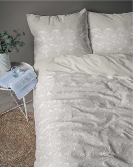 Pościel flanelowa 220x200 beżowa rozeta 4951 A Flanela 2024