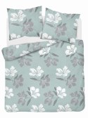 Pościel flanelowa 220x200 miętowa kwiaty 4945 B Flanela 2024 Pościel flanelowa 220x200 miętowa kwiaty 4945 B Flanela 2024