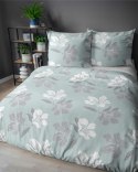 Pościel flanelowa 220x200 miętowa kwiaty 4945 B Flanela 2024 Pościel flanelowa 220x200 miętowa kwiaty 4945 B Flanela 2024