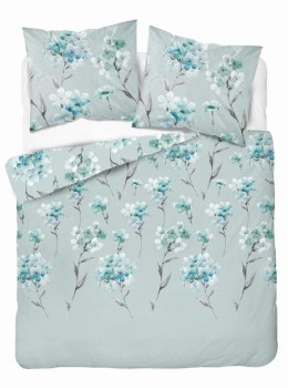 Pościel flanelowa 220x200 miętowa kwiaty 4953 B Flanela 2024