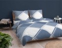 Pościel flanelowa 220x200 niebieska kratka 4955 B Flanela 2024