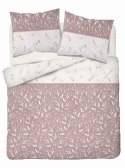 Pościel flanelowa 220x200 pudrowa różowa listki 4942 B Flanela 2024 Pościel flanelowa 220x200 pudrowa różowa listki 4942 B Flanela 2024