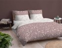 Pościel flanelowa 220x200 pudrowa różowa listki 4942 B Flanela 2024 Pościel flanelowa 220x200 pudrowa różowa listki 4942 B Flanela 2024