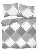 Pościel flanelowa 220x200 szara kratka 4955 A Flanela 2024 Pościel flanelowa 220x200 szara kratka 4955 A Flanela 2024