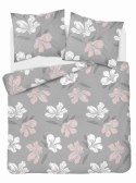 Pościel flanelowa 220x200 szara kwiaty 4945 A Flanela 2024 Pościel flanelowa 220x200 szara kwiaty 4945 A Flanela 2024