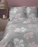 Pościel flanelowa 220x200 szara kwiaty 4945 A Flanela 2024 Pościel flanelowa 220x200 szara kwiaty 4945 A Flanela 2024
