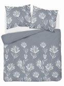 Pościel flanelowa 220x200 szara kwiaty 4946 B Flanela 2024 Pościel flanelowa 220x200 szara kwiaty 4946 B Flanela 2024