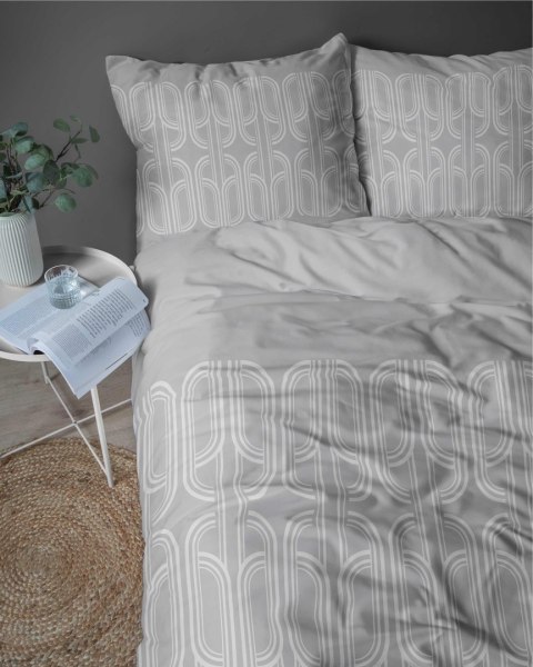Pościel flanelowa 220x200 szara listki 4941 A Flanela 2024 Pościel flanelowa 220x200 szara listki 4941 A Flanela 2024