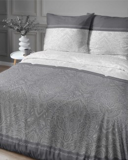 Pościel flanelowa 220x200 szara ornamenty 4950 B Flanela 2024