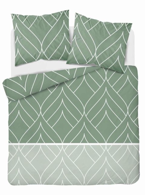 Pościel flanelowa 220x200 zielona geometria 4947 A Flanela 2024 Pościel flanelowa 220x200 zielona geometria 4947 A Flanela 2024