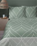 Pościel flanelowa 220x200 zielona geometria 4947 A Flanela 2024 Pościel flanelowa 220x200 zielona geometria 4947 A Flanela 2024