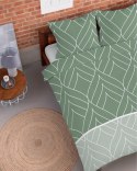 Pościel flanelowa 220x200 zielona geometria 4947 A Flanela 2024 Pościel flanelowa 220x200 zielona geometria 4947 A Flanela 2024