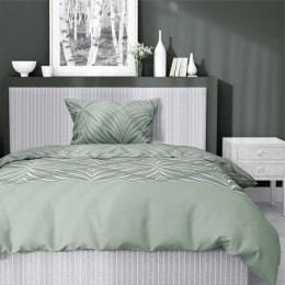 Pościel satynowa 140x200 miętowa szara ornamenty 4767C z jedną poszewką Home Satin 27