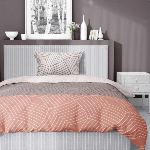 Pościel satynowa 140x200 pomarańczowa brązowa szara ornamenty 5058A z jedną poszewką Home Satin 27 Pościel satynowa 140x200 pomarańczowa brązowa szara ornamenty 5058A z jedną poszewką Home Satin 27