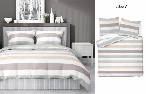 Pościel satynowa 160x200 biała kremowa szara pasy 5053A Home Satin 27 Pościel satynowa 160x200 biała kremowa szara pasy 5053A Home Satin 27